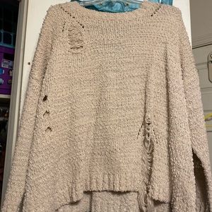 Open Knitted Sweater